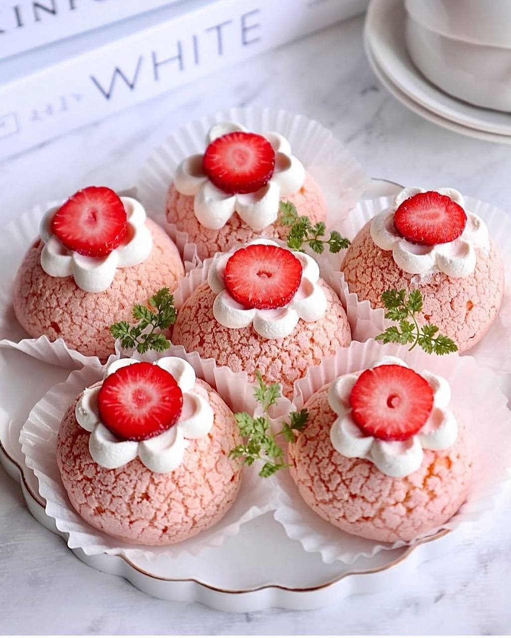 Strawberry Cream Bites